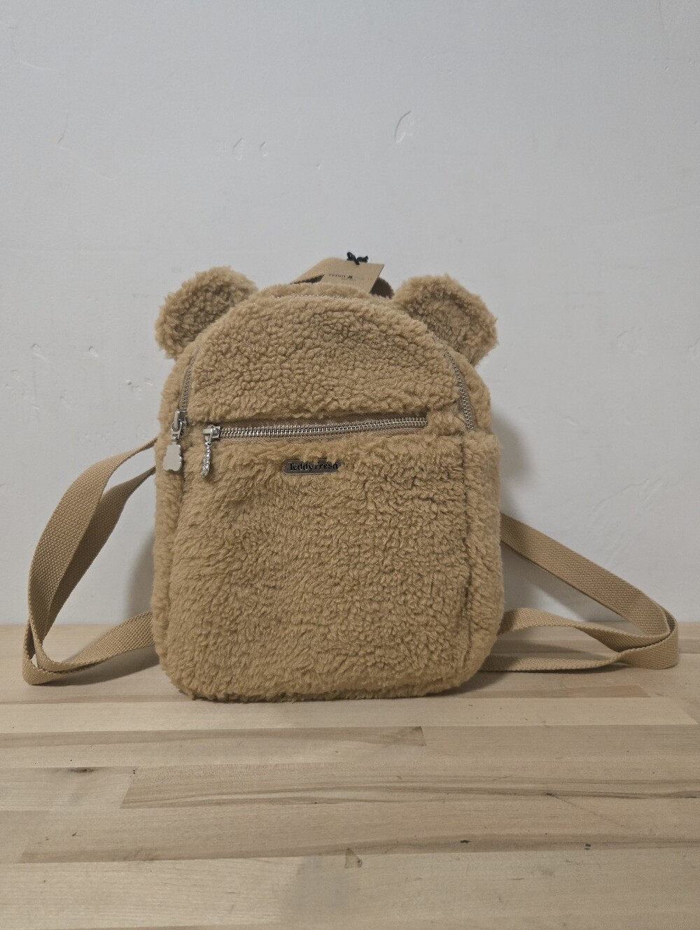 Teddy Fresh Sherpa Bear Ears Mini Backpack - NWT